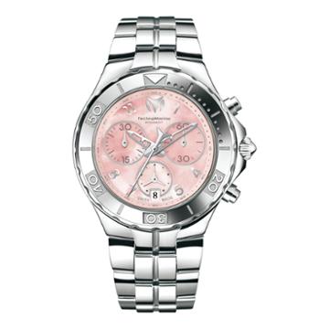 Technomarine Sea Pearl Womens Pink Mother-of-pearl Silver-tone Watch