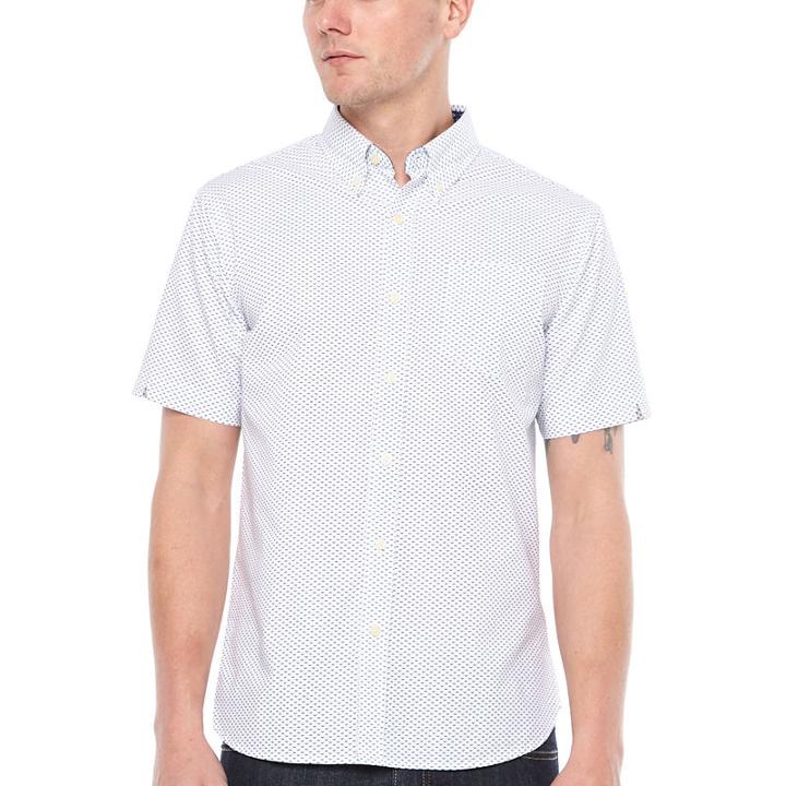 Jachs New York Short Sleeve Pattern Button-front Shirt