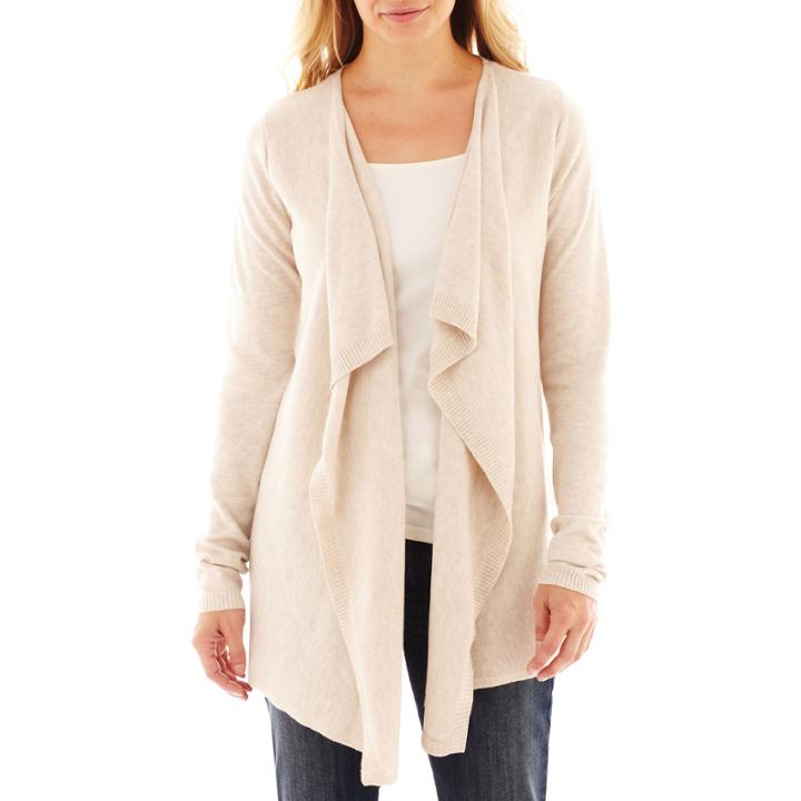 A.n.a Long-sleeve Flyaway Cardigan - Petite