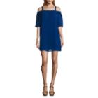 City Triangle 3/4 Sleeve A-line Dress-juniors
