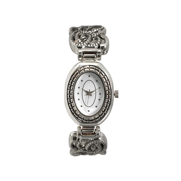 Olivia Pratt Womens Silver Tone Bangle Watch-15786