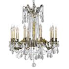 Windsor Collection 10 Light Antique Bronze Finish And Clear Crystal Chandelier