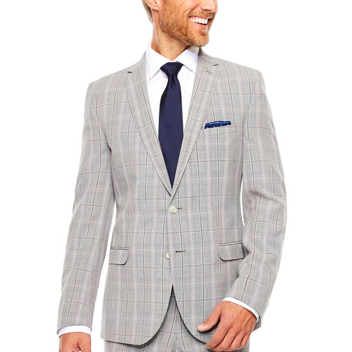 Nick Graham Black White Plaid Suit Set