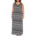 Jennie And Marlis Sleeveless Embellished Neck Maxi-plus