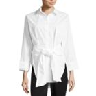 Worthington Front Tie Button Up - Tall