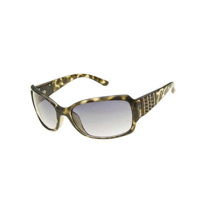 Bisou Bisou Embellished Tortoise-pattern Rectangular Sunglasses