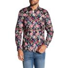 Tr Premium Floral Button-front Slim Dress Shirt