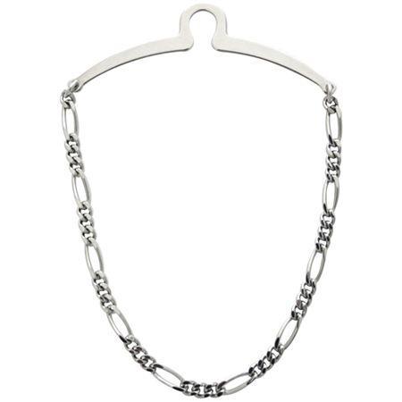 Rhodium-plated Tie Chain