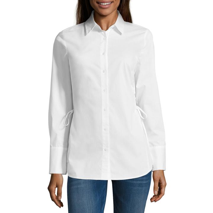 Project Runway Lace Up Side Tunic Shirt