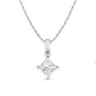 True Miracle Womens 1/7 Ct. T.w. White Diamond 10k Gold Pendant Necklace