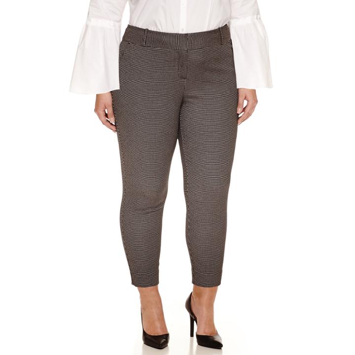 Worthington Printed Ankle Pants - Plus