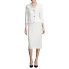 Isabella 3/4-sleeve 2-button Jacket And Skirt Suit