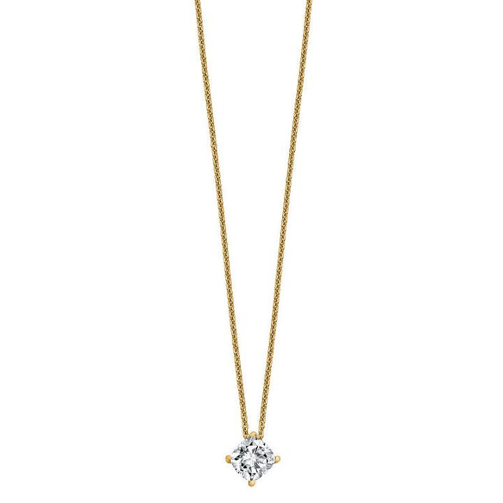 Womens 1 Ct. T.w. White Moissanite 14k Pendant Necklace Set