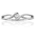 Promise My Love Womens 1/10 Ct. T.w. Diamond White Promise Ring