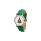 Olivia Pratt Holiday Womens Green Strap Watch-12791xgreen