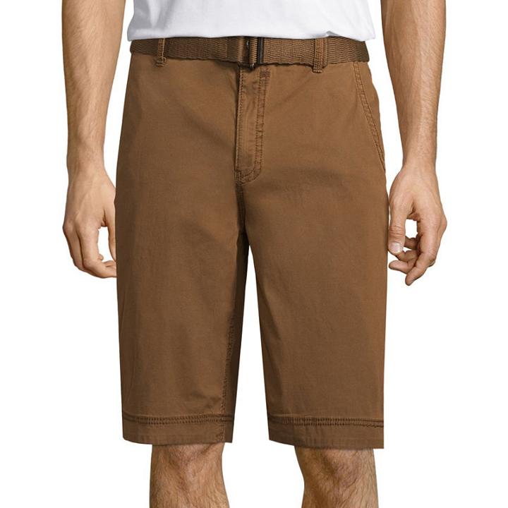 Decree Stretch Canvas Flat Front Shorts
