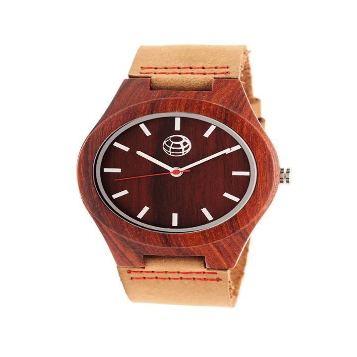 Earth Wood Unisex Brown Strap Watch-ethew4103
