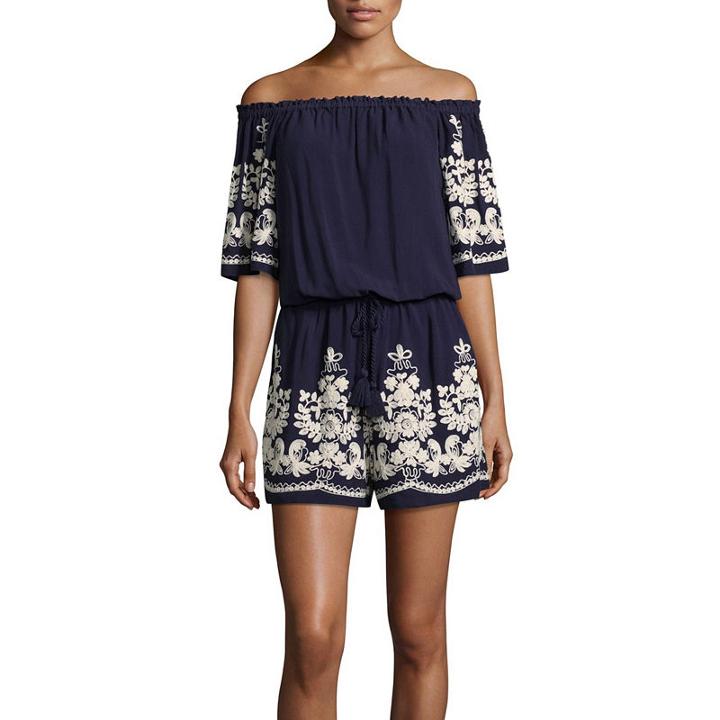 Weslee Rose 3/4 Sleeve Romper