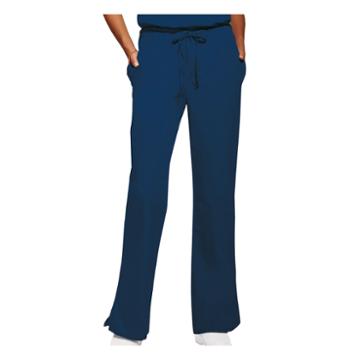 Cherokee Womens Flare Leg Drawstring W Elastic Back