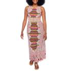 London Times Sleeveless Paisley Maxi Dress-petites