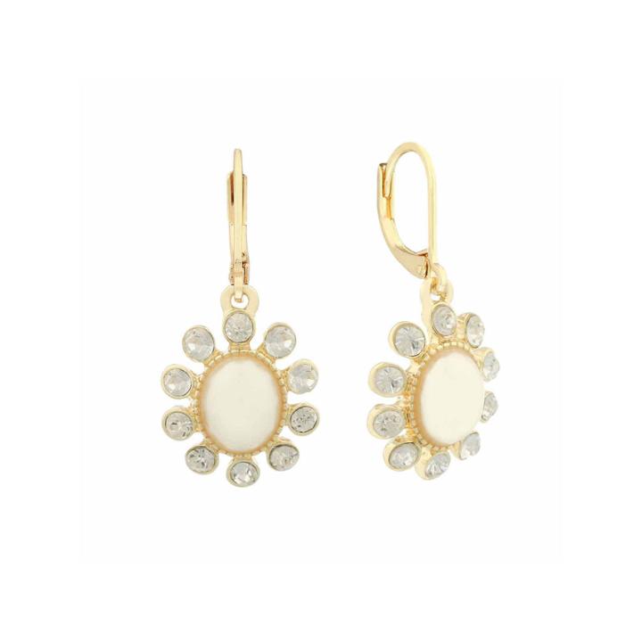Monet Jewelry White Drop Earrings