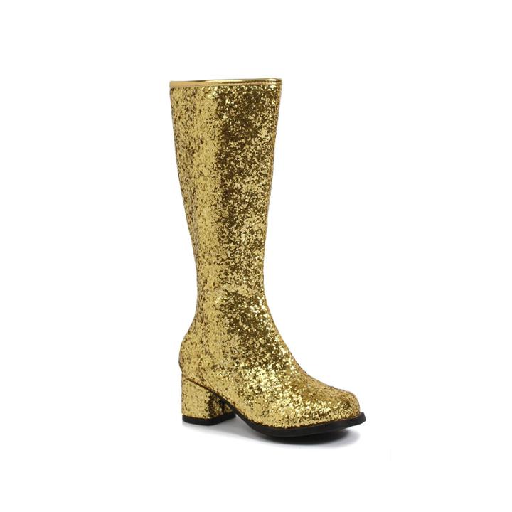 Gold Glitter Child Gogo Boots