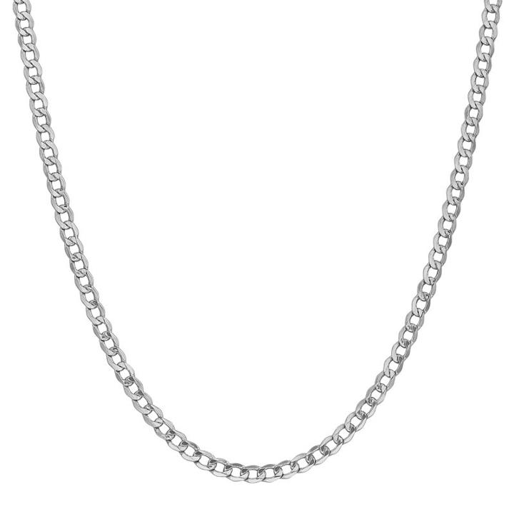 Semisolid Curb 16 Inch Chain Necklace
