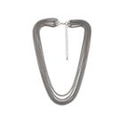 Decree Silver-tone 6-row Chain Necklace