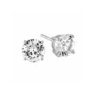 Limited Time Special! Lab Created White Sapphire Stud Earrings In Sterling Silver