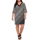 Studio 1 3/4-sleeve Chain Neck Sheath Dress - Plus