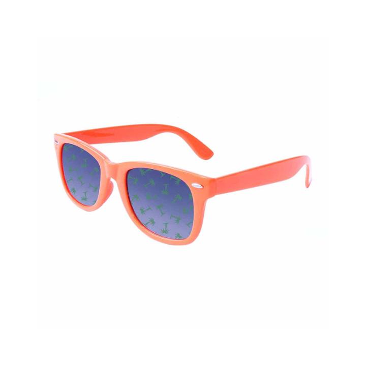 Retro Rectangle Palm Tree Sunglasses