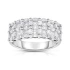 Womens 1 1/3 Ct. T.w. Genuine White Diamond 14k Gold Band