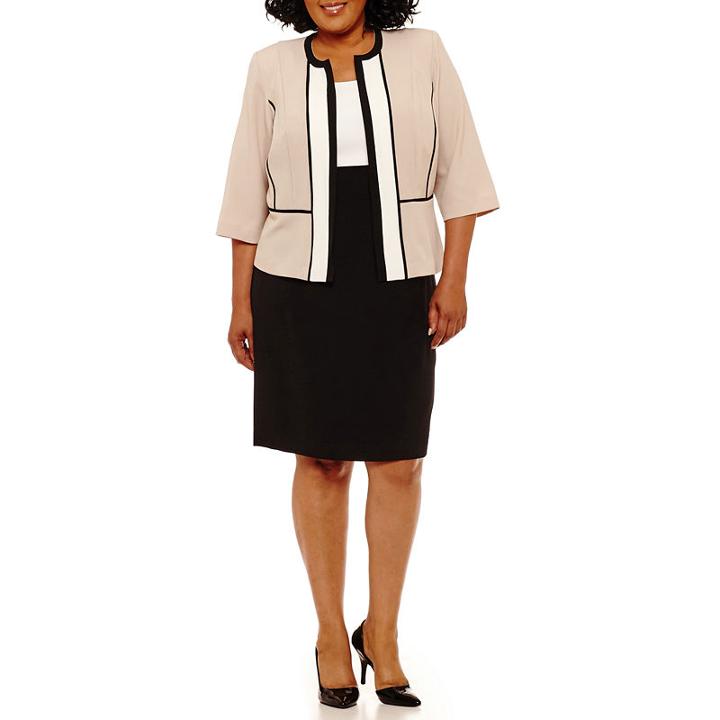 Studio 1 Sleeveless Jacket Dress - Plus