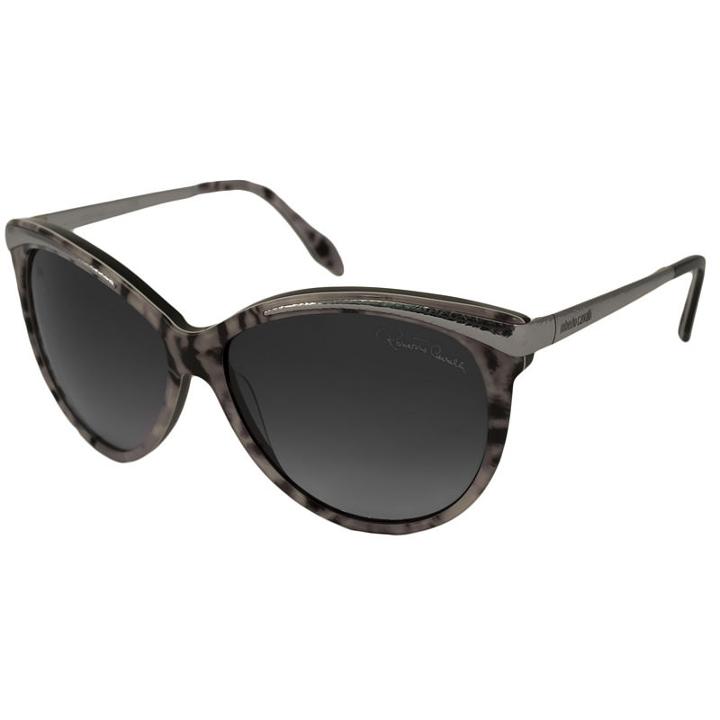 Roberto Cavalli Sunglasses - Rc 670s Giunchiglia /frame: Gray Animal Print Lens: Gray Gradient