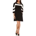 Danny & Nicole 3/4 Bell Sleeve Shift Dress
