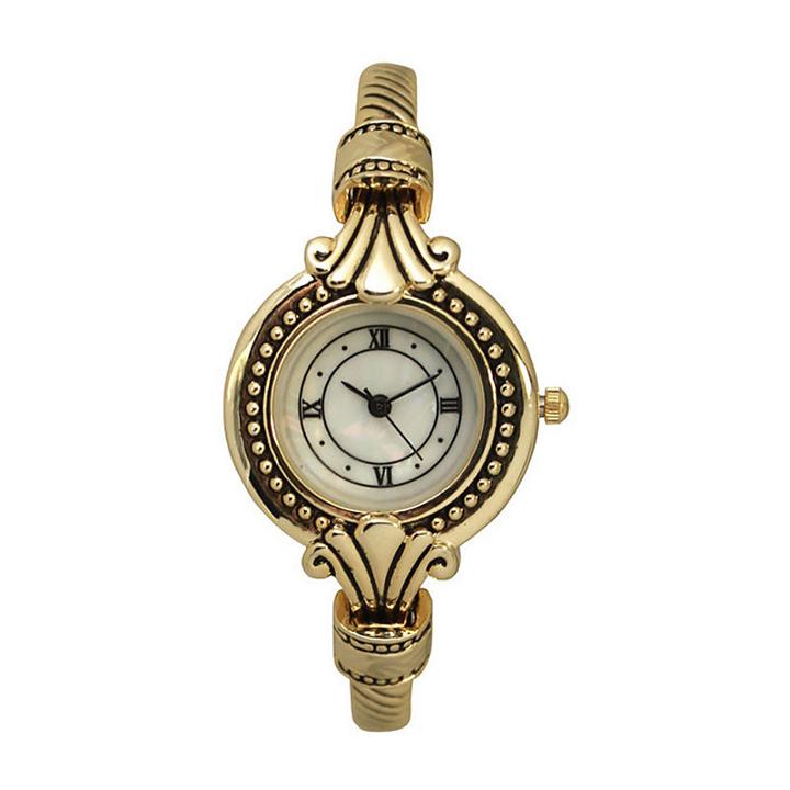 Olivia Pratt Womens Gold Tone Strap Watch-a915789gold