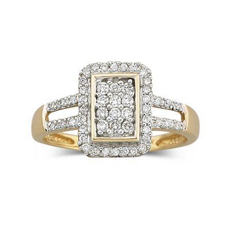 Diamond Ring 1/3 Ct. T.w. 10k Gold
