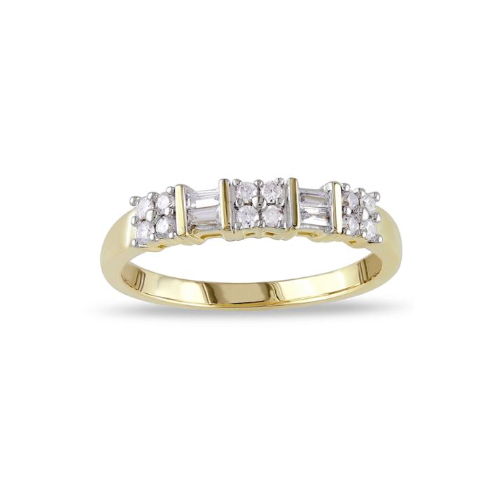 1/4 Ct. T.w. Diamond 10k Yellow Gold Anniversary Ring