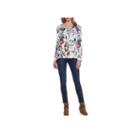 Skye's The Limit Monte Carlo Long Sleeve V Neck Woven Floral Blouse-plus