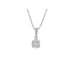 Diamond Blossom Womens 1/8 Ct. T.w. White Diamond 10k Gold Pendant Necklace
