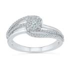 Promise My Love Womens 1/3 Ct. T.w. Round White Diamond Sterling Silver Promise Ring