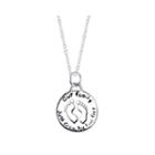 Footnotes Sterling Silver Feet Necklace