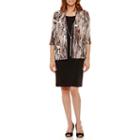 R & M Richards 3/4 Sleeve Jacket Dress-petites