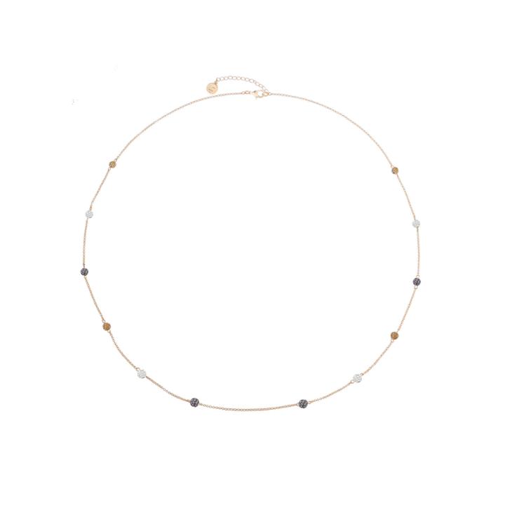 Liz Claiborne Womens Long Ball Necklace Multi Goldtone