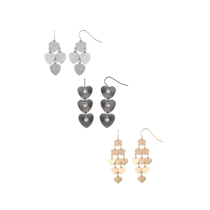 Decree 3-pc. Clear Earring Sets
