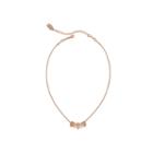 Nicole By Nicole Miller Crystal Rose Gold-tone Necklace