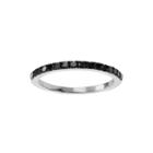1/6 Ct. T.w. Color-enhanced Black Diamond Sterling Silver Ring