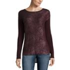 A.n.a Long Sleeve Round Neck T-shirt