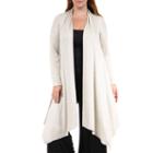 24/7 Comfort Apparel Flowing Shrug Cardigan Plus