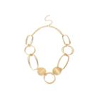 Bold Elements&trade; Gold-tone Disc And Link Necklace